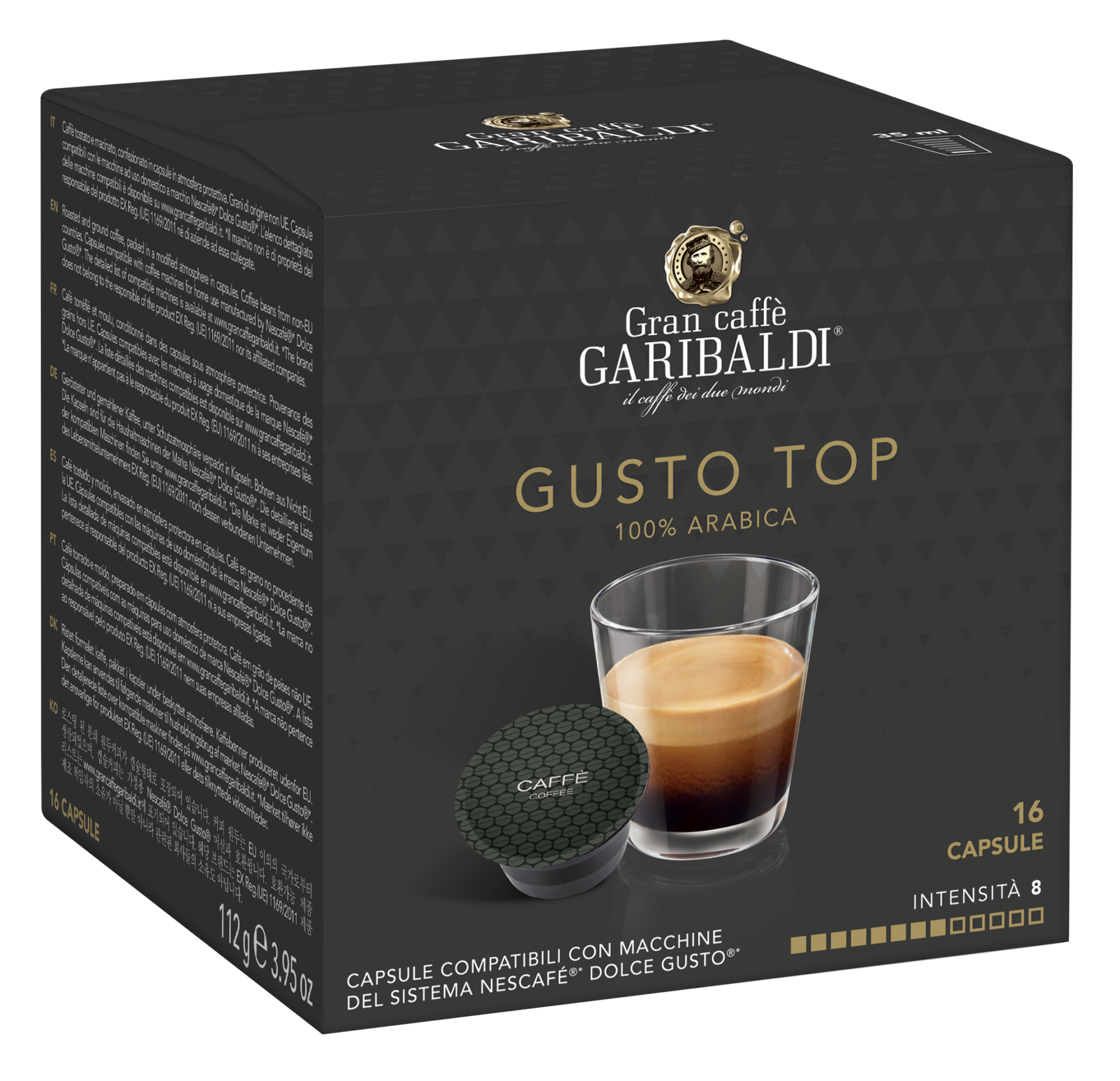 DOLCE GUSTO Coffee capsules GRAN CAFFE GARIBALDI Gusto Top, 16 pcs -  Garibaldi